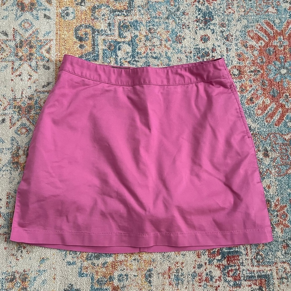 Adidas pink cotton-blend tennis skirt/skort